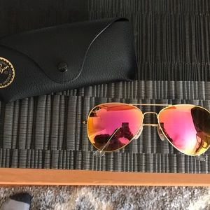Pink Ray ban sunglasses